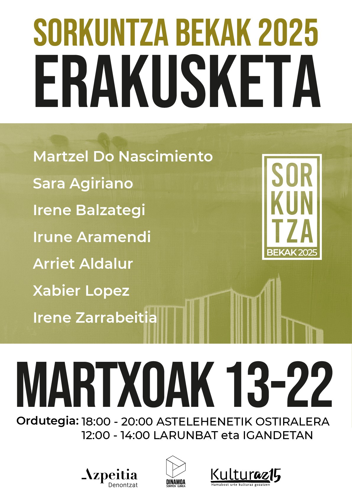 2025eko sorkuntza beken erakusketa