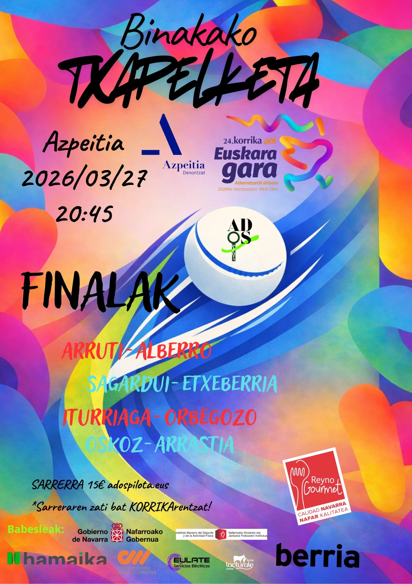 Binakako txapelketaren finalak