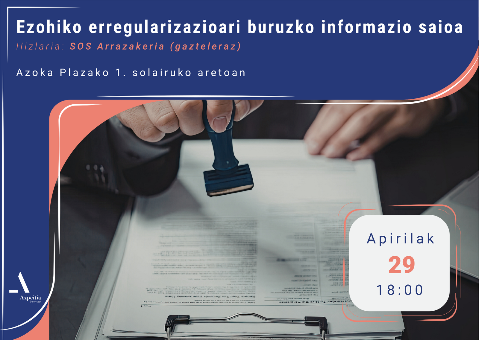 Ezohiko erregularizazioari buruzko hitzaldia