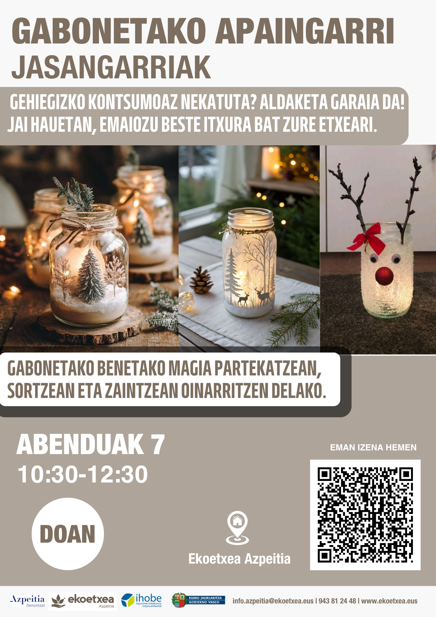 Gabonetako apaingarri jasangarriak