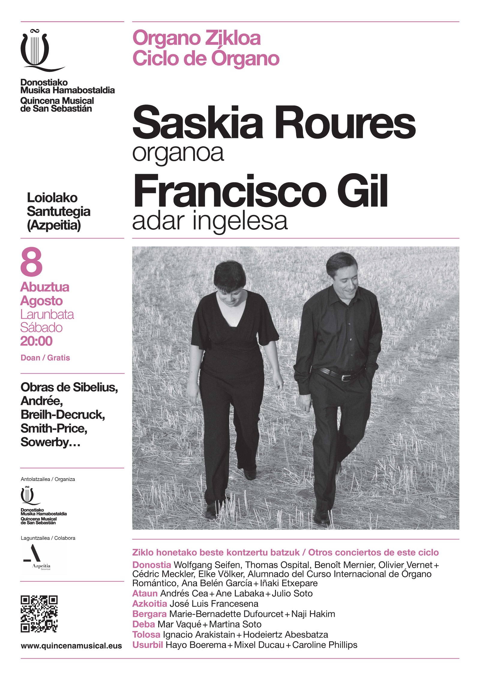 Kontzertua: Saski Roures eta Francisco Gil