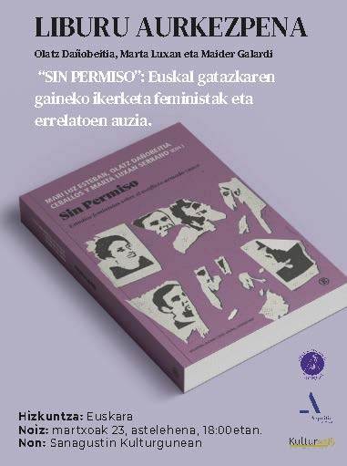 Liburu aurkezpena: 'Sin permiso'