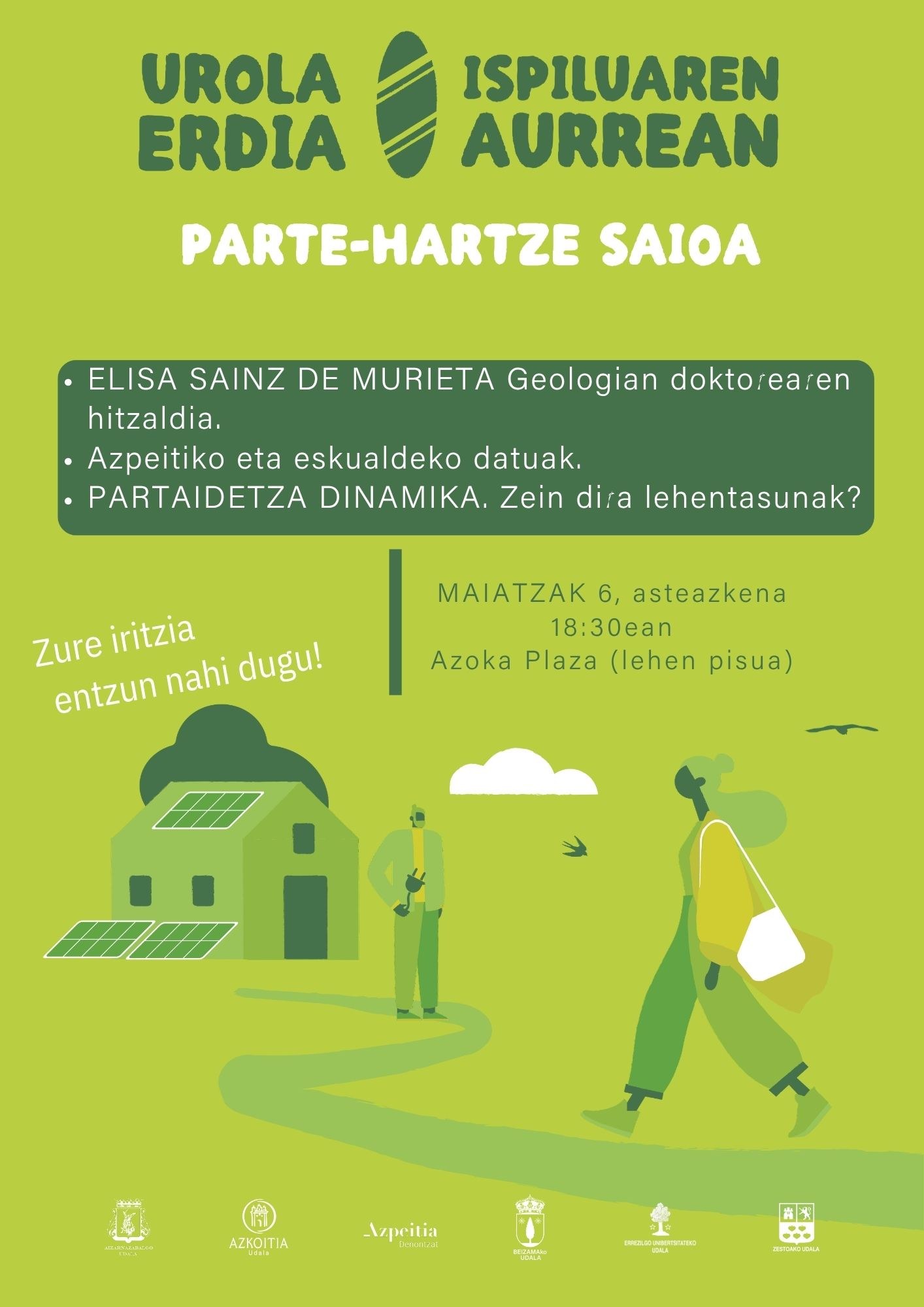 Urola Erdia Ispiluaren Aurrean: parte-hartze saioa
