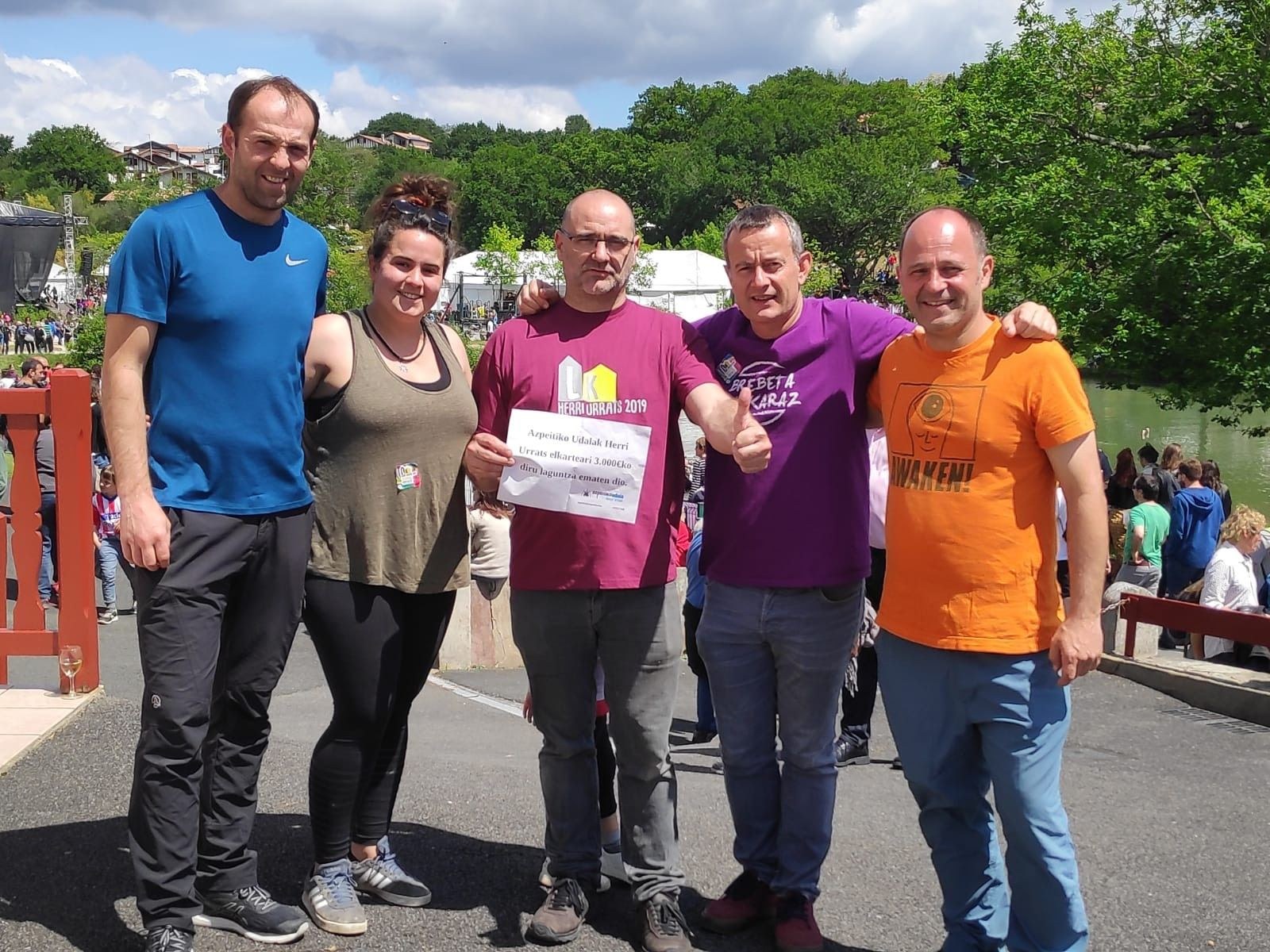 3.000 euroko eman dizkio Udalak Herri Urratsi,  Manex Erdozainzi Etxart Kolegioa laguntzeko