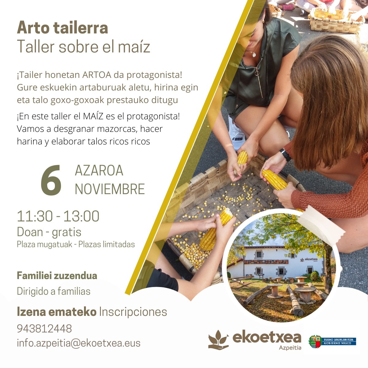 Arto tailerrean izen emateko epea zabalik da