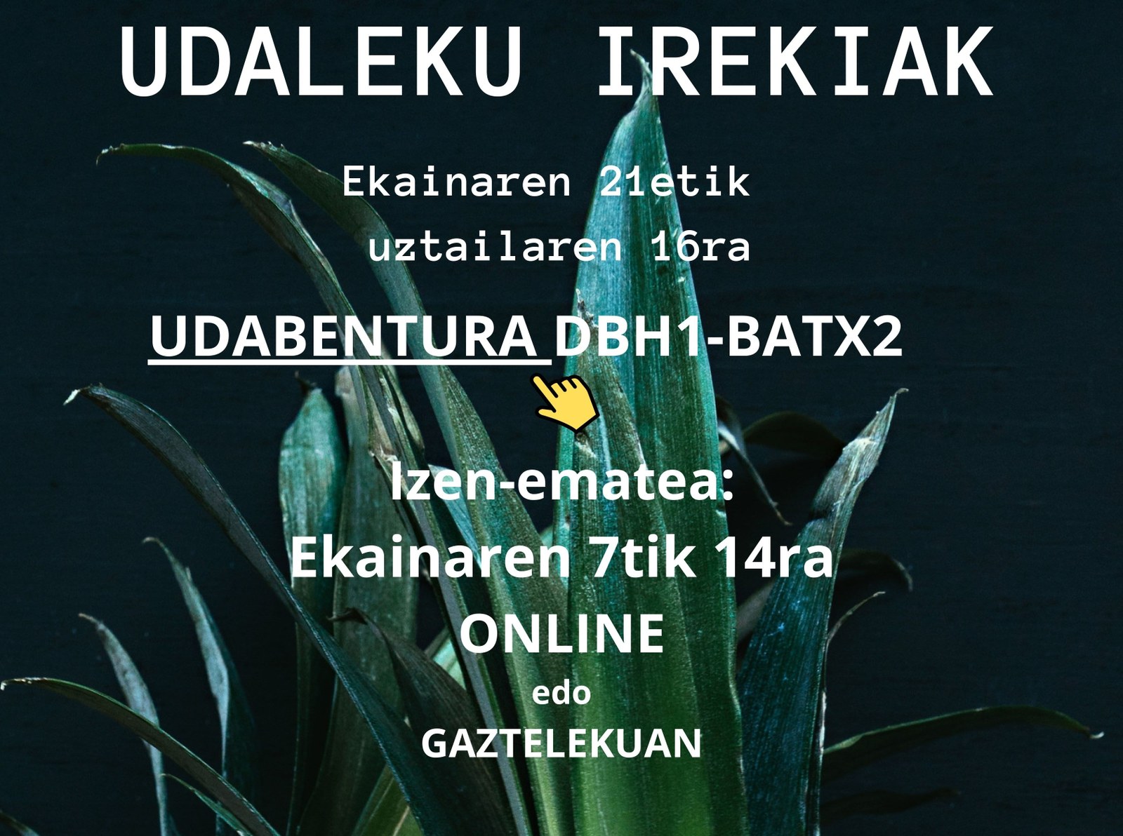 DBH eta batxilergoko ikasleentzako udalekuetan izena emateko epea zabalik da DBH eta batxilergoko ikasleentzako udalekuetan izena emateko epea zabalik da