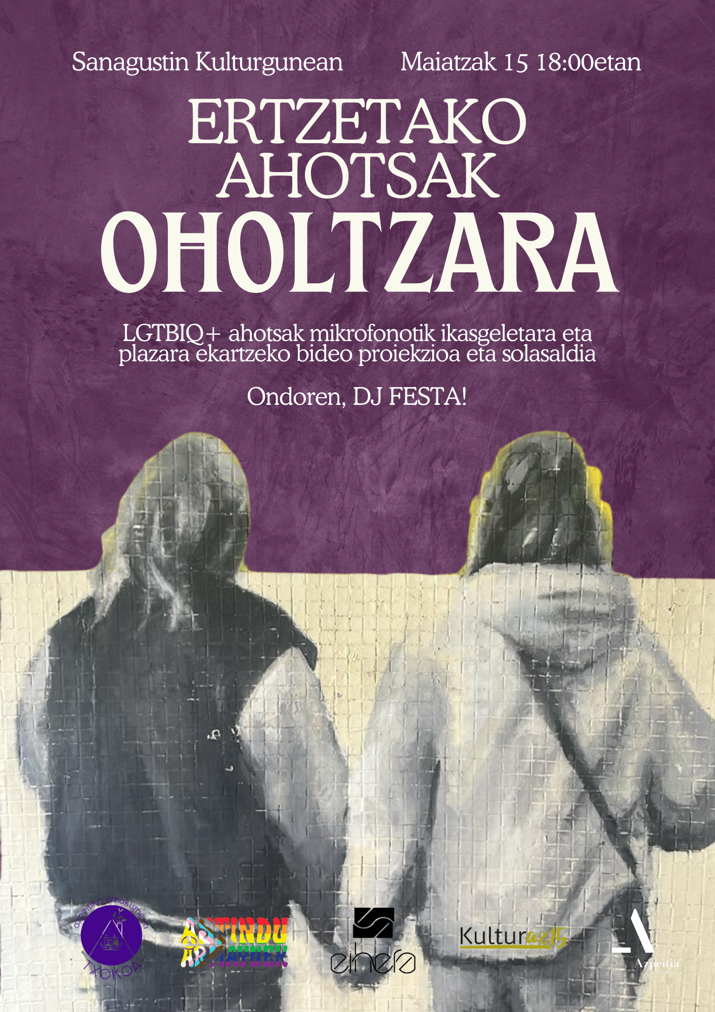 'Ertzetako ahotsak oholtzara' ekitaldia atzeratu egin du udalak