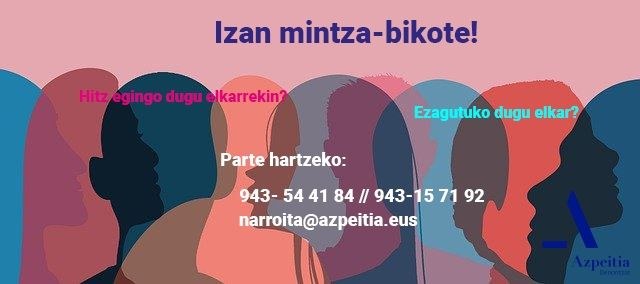 Euskara eta aniztasuna lantzeko mintza-bikote programa abian jarriko du Azpeitiko udalak