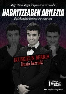 Hodei Magoaren ikuskizuna izango da bihar Soreasu Antzokian