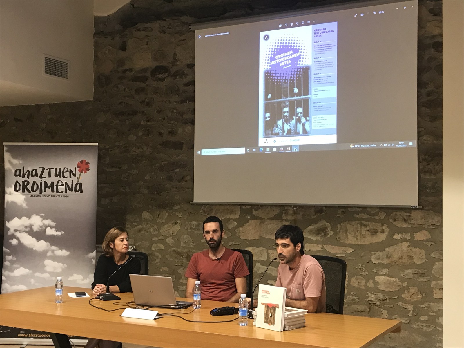 Oroimen Astean Patxi Ibarzabalek emandako hitzaldia, ikusgai